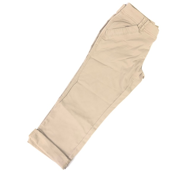 Disney Mickey Mouse Embroidered Capri Khaki Pants - Picture 7 of 8